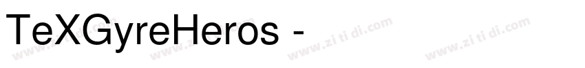 TeXGyreHeros 字体转换